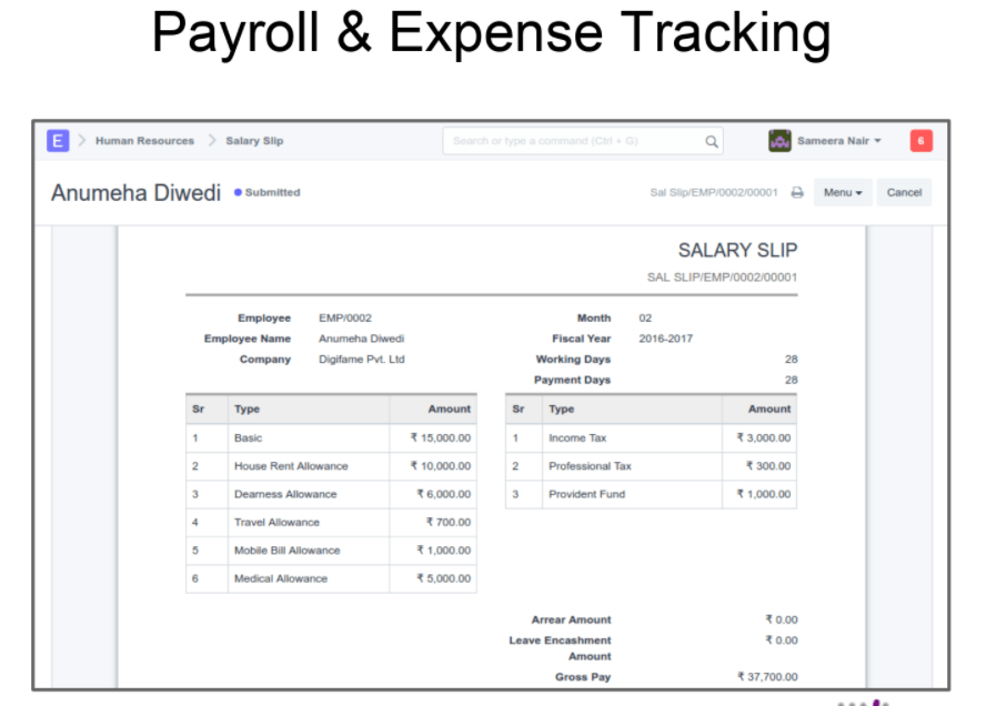 Payroll & Expense Tracking