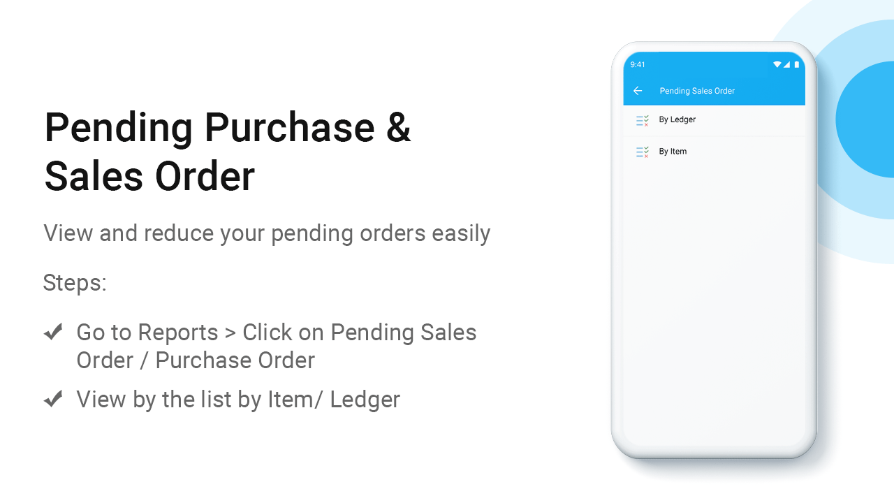 Pending Putchase & Sales Order