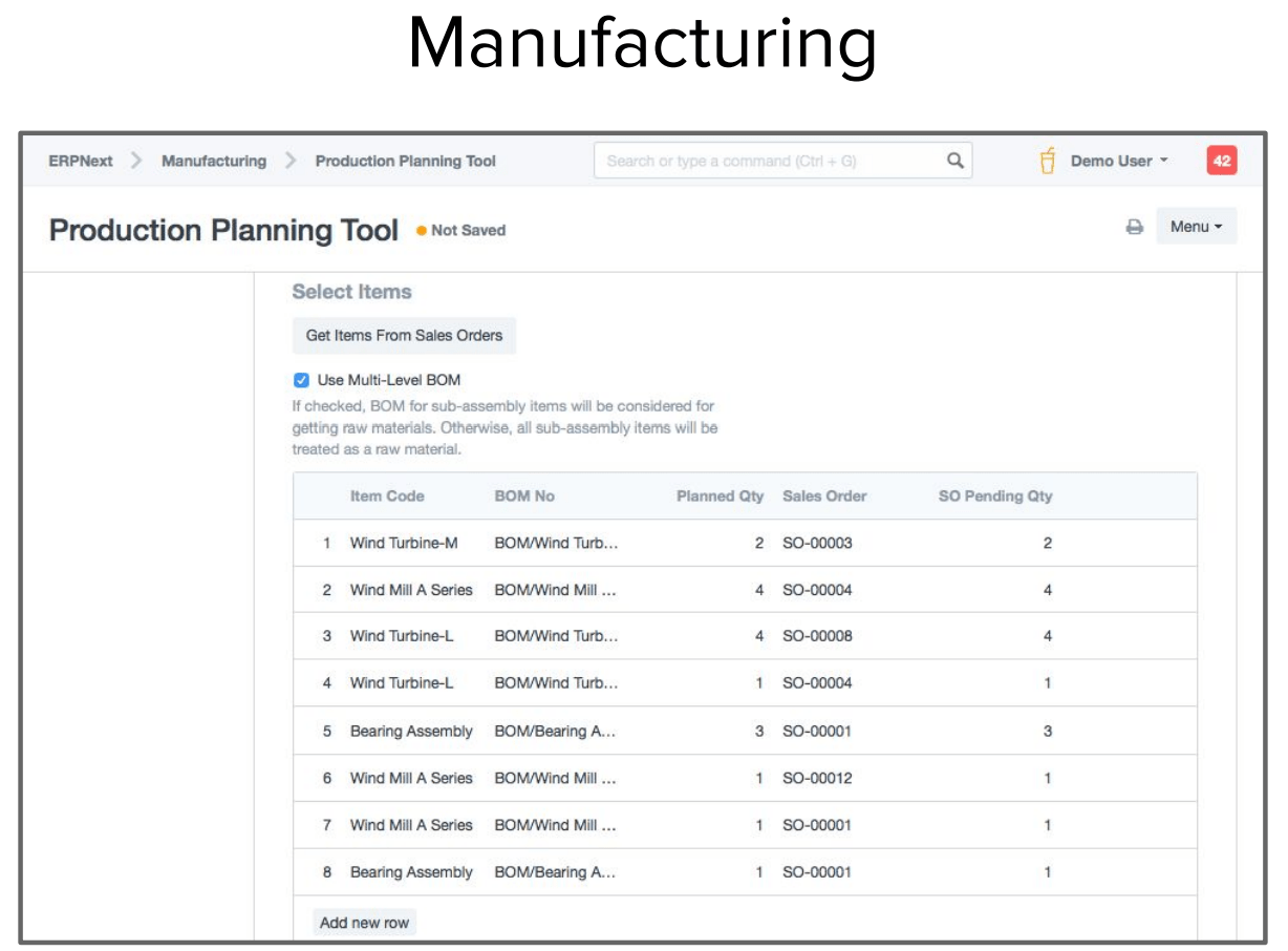 manufacturing